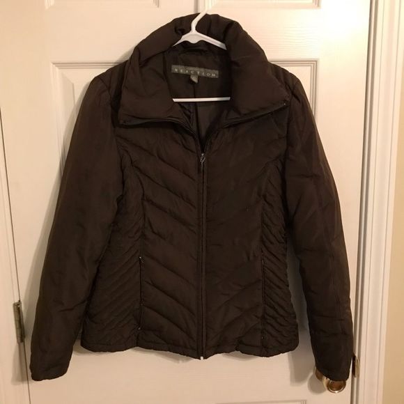Women’s Kenneth Cole reaction coat in brown and size S - Picture 1 of 4